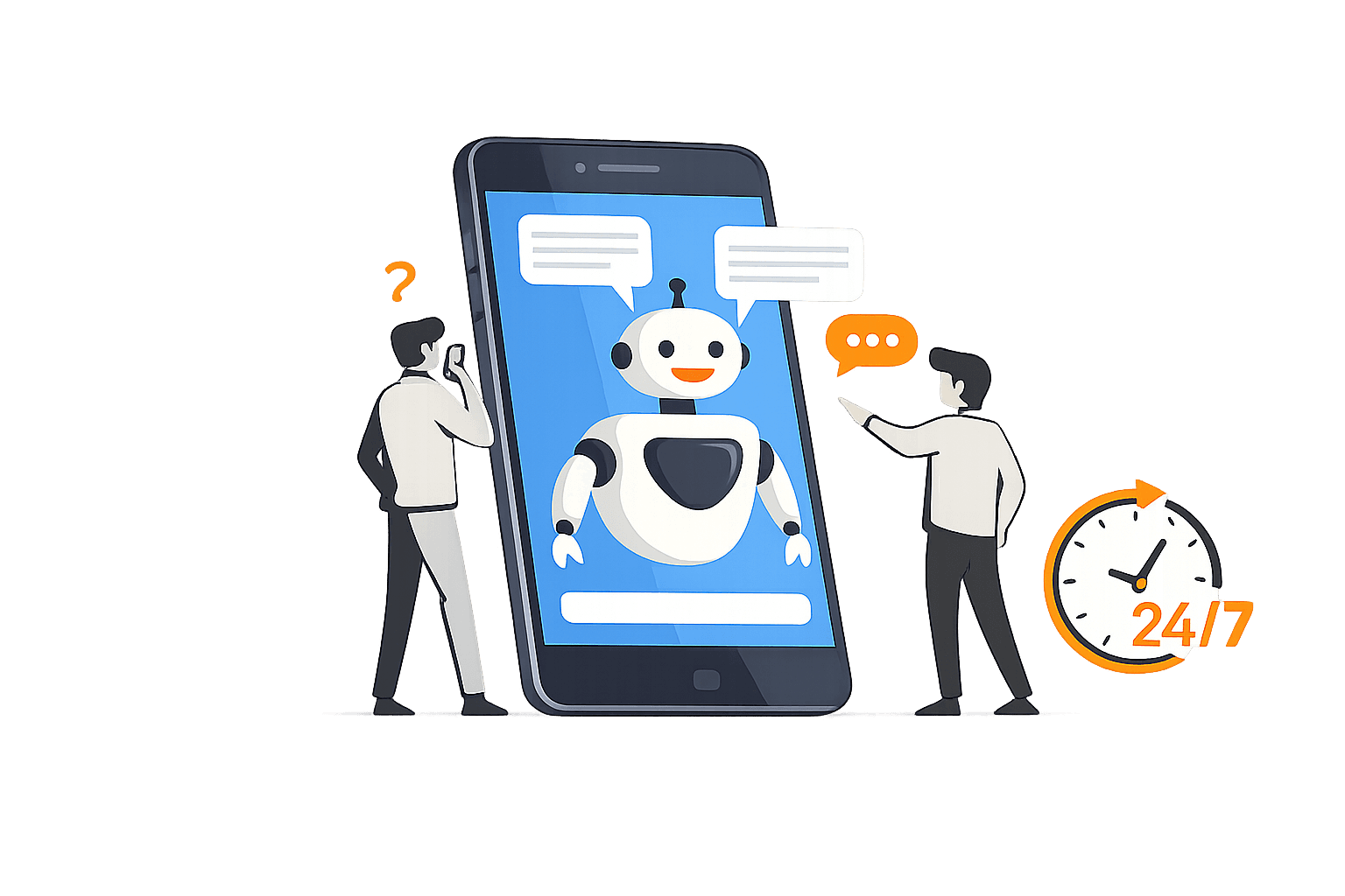 Un chatbot qui répond à vos clients, 24h/24